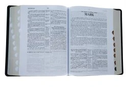 KJV Hebrew-Greek Key Word Study Bible, Genuine Leather, Black Indexed -Books-Bible 206 1037 4