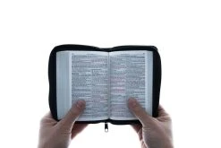 KJV Bible Mini Pocket Black With Zipper 12 KJV Bible Mini Pocket Black With Zipper -Books-Bible 206 1077 4
