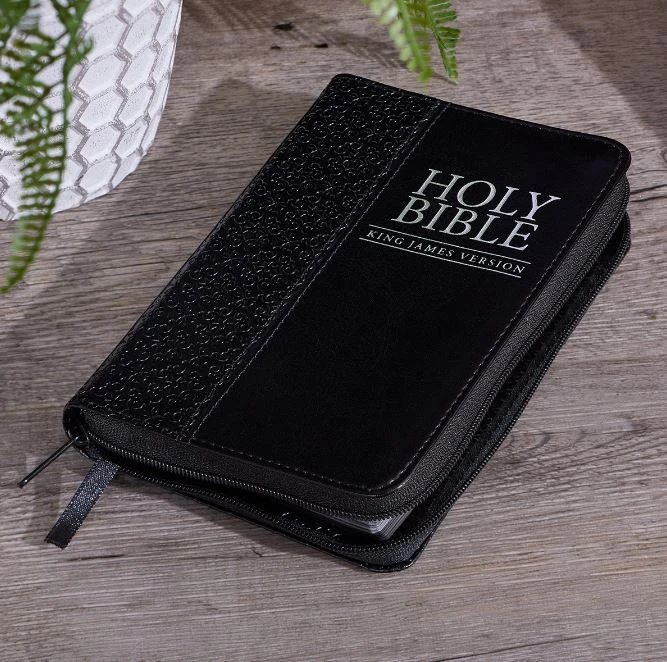 KJV Bible Mini Pocket Black With Zipper 8 KJV Bible Mini Pocket Black With Zipper - Image 6