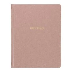 Pearlescent Mauve Faux Leather Hardcover Large Print KJV Note-taking Bible -Books-Bible 206 2004 1