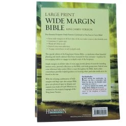 KJV Large Print Wide Margin Bible Hardcover 11 KJV Large Print Wide Margin Bible Hardcover -Books-Bible 206 2103 4