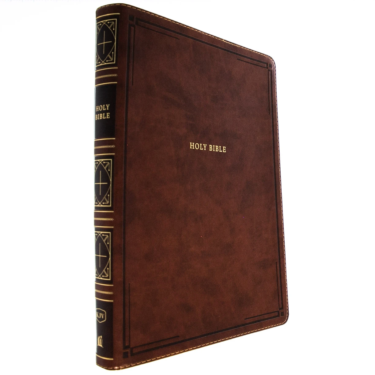 KJV Giant-Print Thinline Bible, Comfort Print -Leather-look, Brown Indexed 3 KJV Giant-Print Thinline Bible, Comfort Print -Leather-look, Brown Indexed