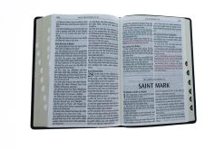 KJV Bible Giant Print Full Size Dark Brown Faux Leather -Books-Bible 206 2115 5