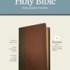 KJV Personal Size Giant Print Bible, LeatherLike, Brown/Mahogany -Books-Bible 206 2129 0