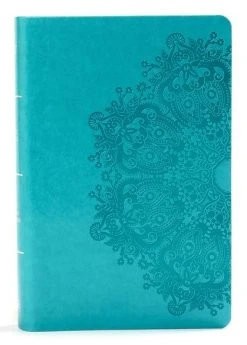 KJV Large Print Personal Size Reference Bible, Teal Leathertouch