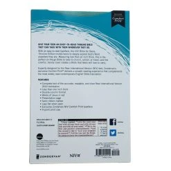 NIV, Bible For Teens, Thinline Edition, Cloth Over Board, Floral -Books-Bible 210 0529 5