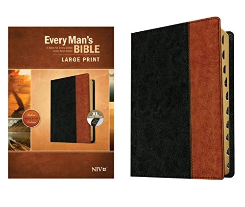 NIV, Every Man’s Bible Large Print Genuine Leather, Black 3 NIV, Every Man’s Bible Large Print Genuine Leather, Black