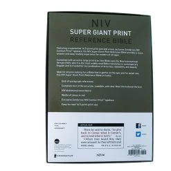 NIV Super Giant Print Reference Bible, Leathersoft, Pink -Books-Bible 210 0615 5