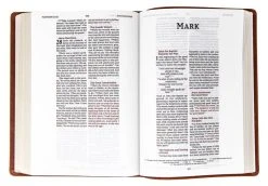NIV Wide Margin Bible, Leathersoft, Brown -Books-Bible 210 0623 2