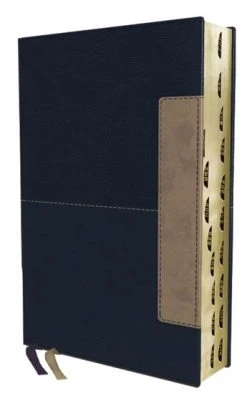 NIV Thinline Bible Leathersoft – Blue Thumb Indexed