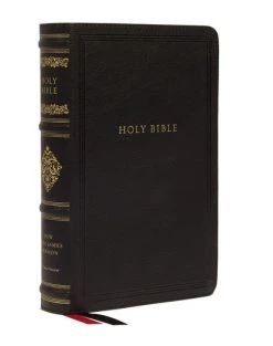 NKJV Personal Size Reference Bible, Sovereign Collection, Leathersoft, Black