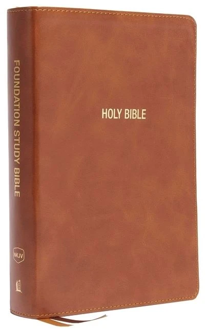 NKJV Foundation Study Bible, Large Print – Brown