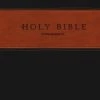 NLT Giant Print Bible TuTone Red Letter, LeatherLike, Brown/Tan -Books-Bible 212 0025 0