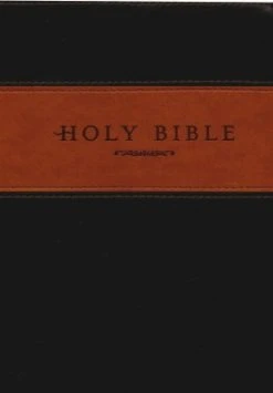 NLT Giant Print Bible TuTone Red Letter, LeatherLike, Brown/Tan