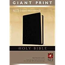 NLT2 Giant Print Bible-Black Imitation Leather