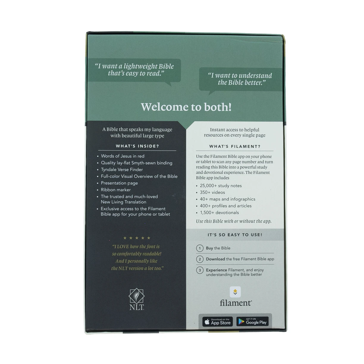 NLT Personal Size Giant Print Bible, Filament Enabled Edition -Red Letter, 8 NLT Personal Size Giant Print Bible, Filament Enabled Edition -Red Letter, - Image 6