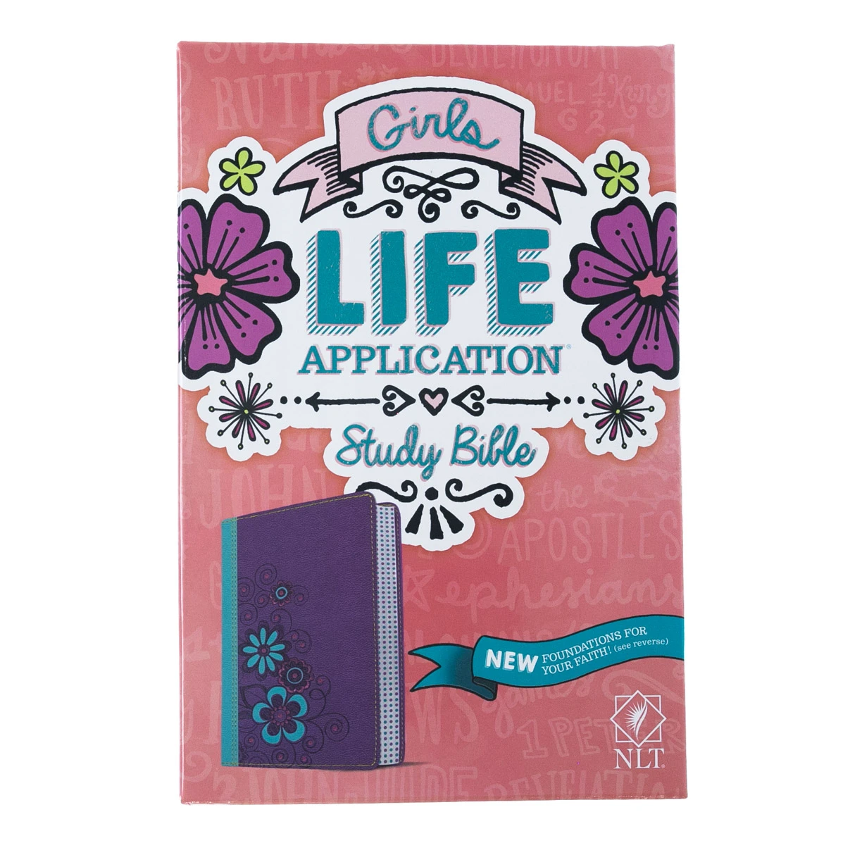 NLT2 Girls Life Application Study Bible -Green/Purple TuTone 4 NLT2 Girls Life Application Study Bible -Green/Purple TuTone - Image 2