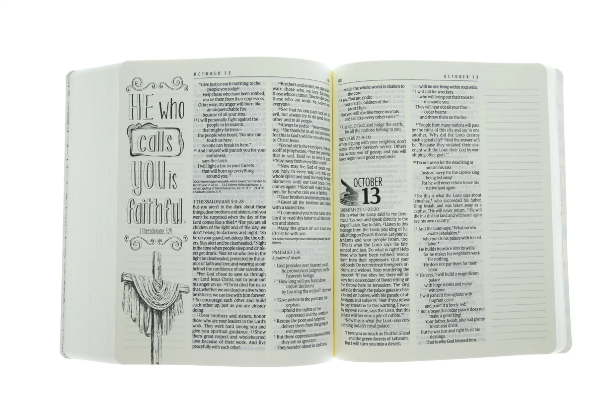 NLT2 One Year Creative Expressions Bible-Deluxe Floral Softcover 5 NLT2 One Year Creative Expressions Bible-Deluxe Floral Softcover - Image 3