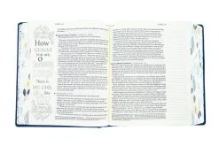 NLT2 One Year Chronological Bible Creative Expressions -Deluxe Blue Hardcover -Books-Bible 212 0148 3