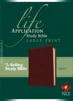 NLT Life Application Study Bible Large Print Brown Imitation Leather
