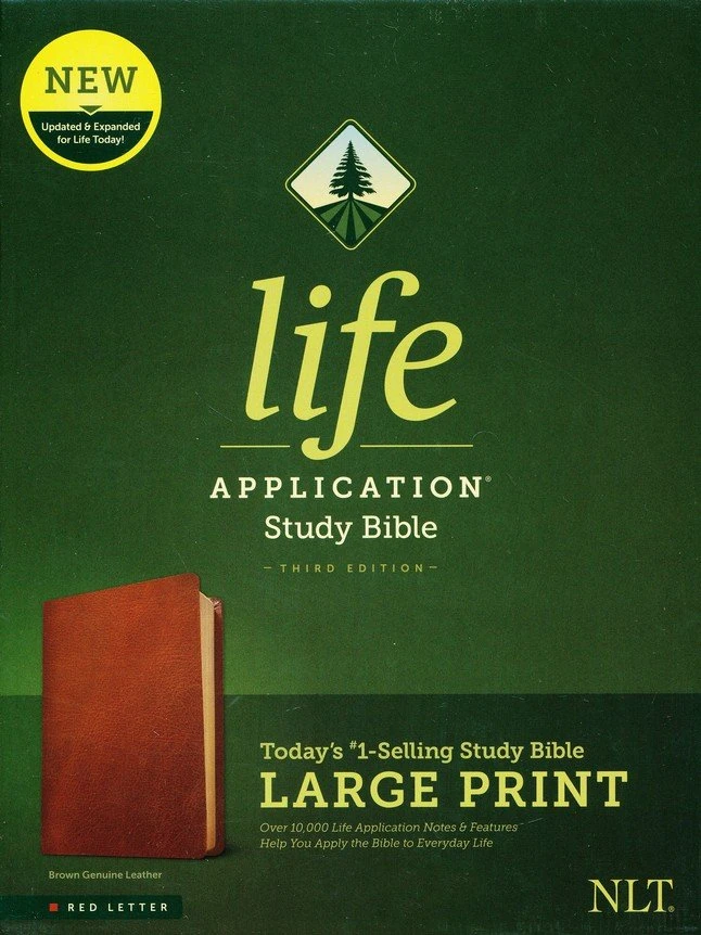 NLT Life Application Study Bible, Third Edition, Large Print Brown Leather 3 NLT Life Application Study Bible, Third Edition, Large Print Brown Leather