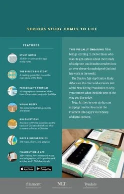 NLT Student Life Application Study Bible -Books-Bible 212 0198 2