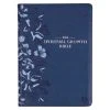 NLT Navy Blue Faux Leather Spiritual Growth Bible -Books-Bible 212 0205 0