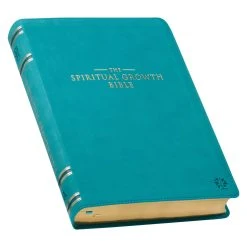 NLT Teal Faux Leather Spiritual Growth Bible -Books-Bible 212 0208 2