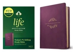 NLT Life Application Study Bible, Third Edition LeatherLike, Purple -Books-Bible 212 1145 0 1