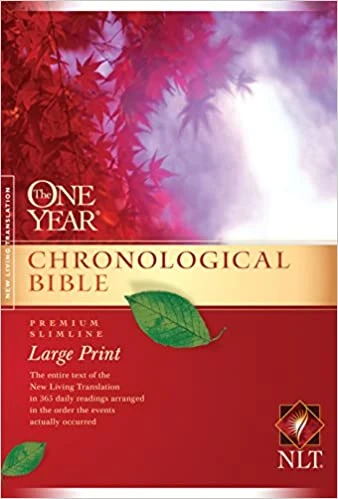 NLT One Year Chronological Bibl-Premium Slimline Large Print 3 NLT One Year Chronological Bibl-Premium Slimline Large Print