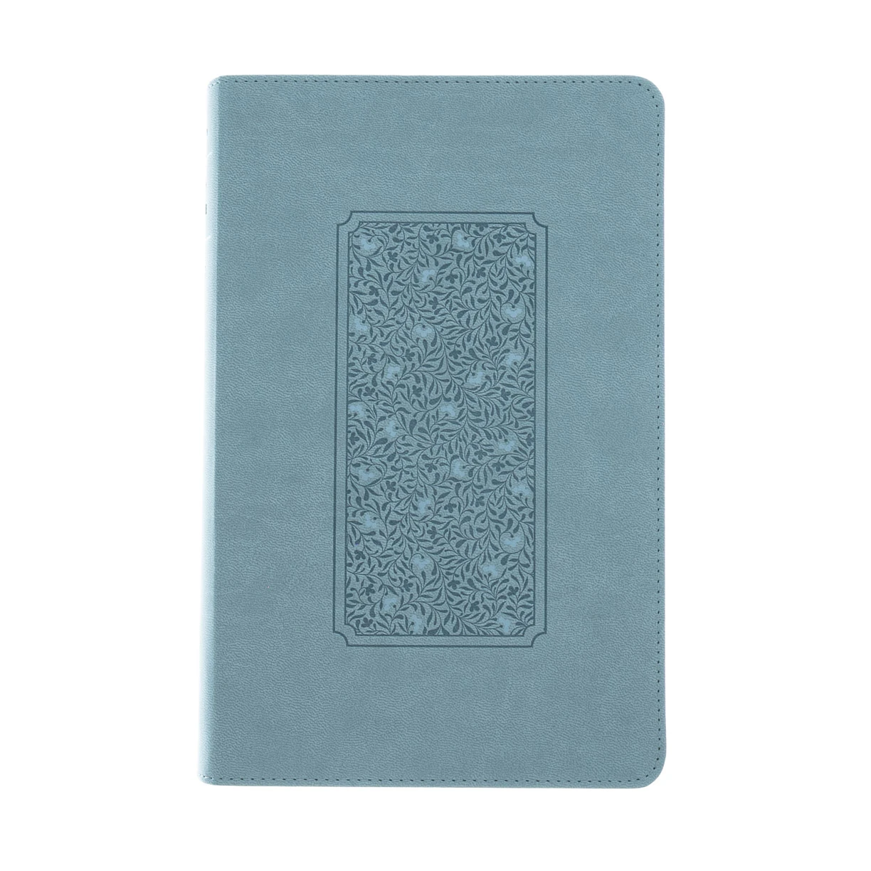 NLT Personal Size Giant Print Bible LeatherLike, Floral Frame Teal 5 NLT Personal Size Giant Print Bible LeatherLike, Floral Frame Teal - Image 3