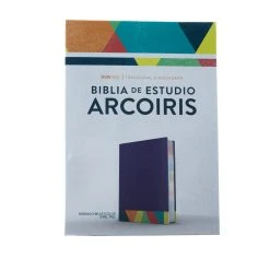 RVR 1960 Biblia De Estudio Arcoiris, Morado/multicolor -Books-Bible 216 0025 1 1