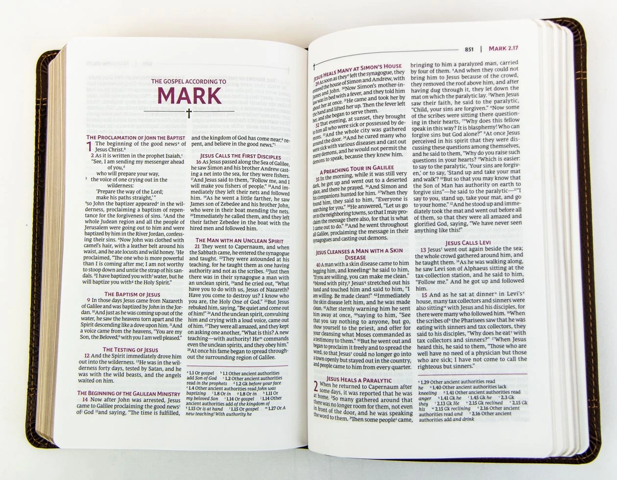 NRSVUE Holy Bible, Personal Size, Leathersoft, Brown, Comfort Print 6 NRSVUE Holy Bible, Personal Size, Leathersoft, Brown, Comfort Print - Image 4