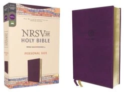 NRSVUE Holy Bible, Personal Size, Leathersoft, Purple, Comfort Print